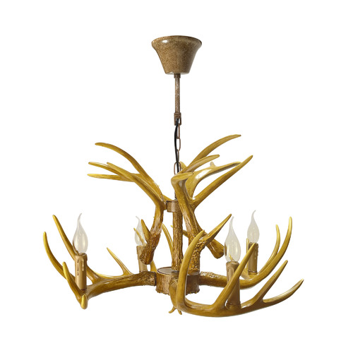 Real store antler chandelier